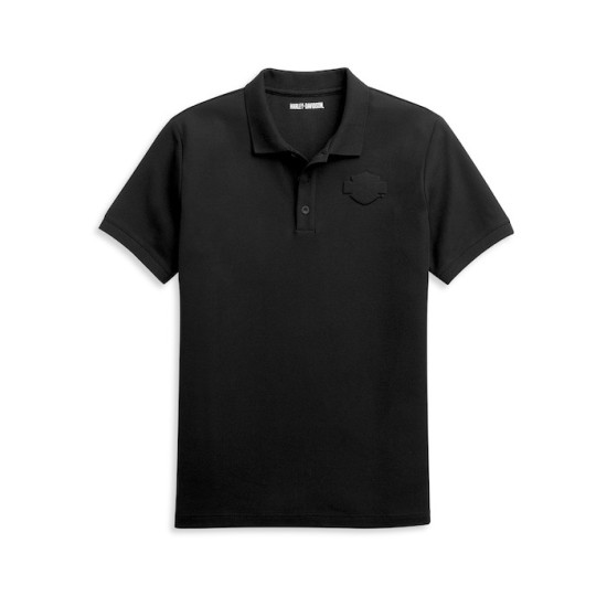 Men's Embossed Logo Knit Polo