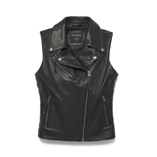 Women's Electric Leather Vest
