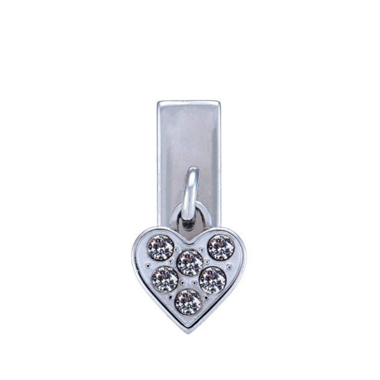 B&S SILVER HEART CHARM