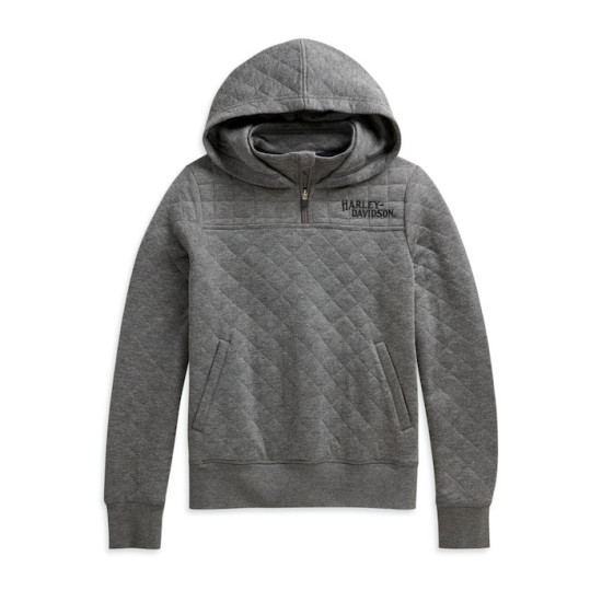 Women's Quilted 1/4-Zip Hoodie