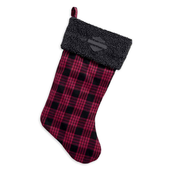 STOCKING-HOLIDAY,PLAID