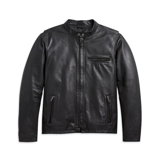 Cafe Racer Leather Jacket