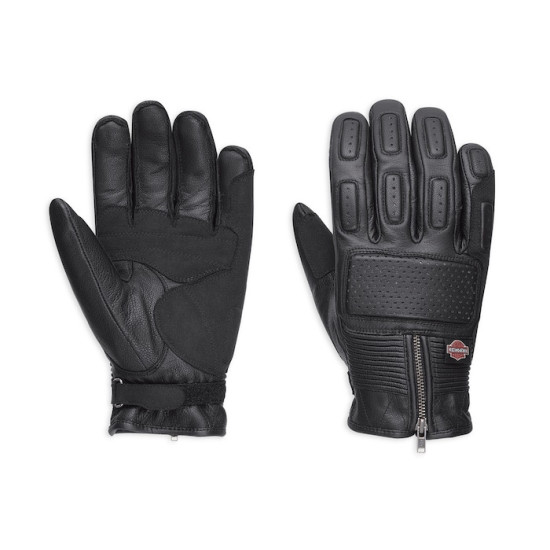 GLOVE-F/F,MILER,LTHR,BLK