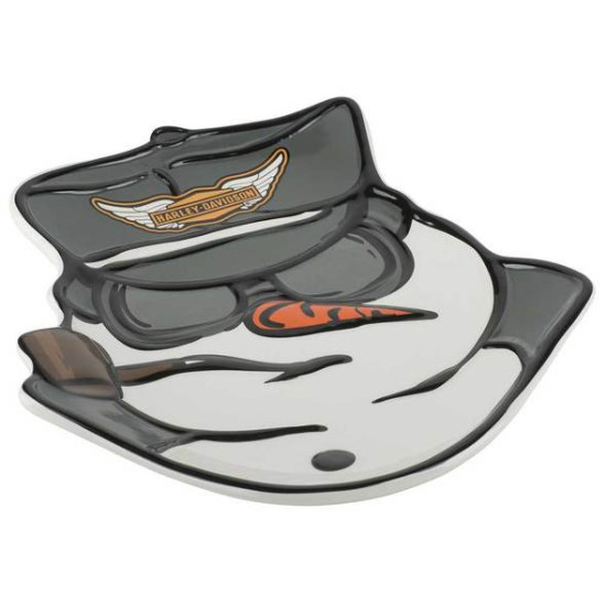 Biker Snowman Plate