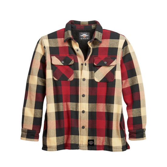 Men's Plaid Sherpa Lined...