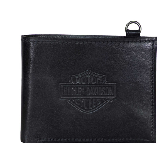 TRADITIONAL BIFOLD WALLET-BLK