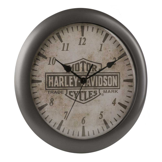 H-D TRADEMARK LOGO CLOCK