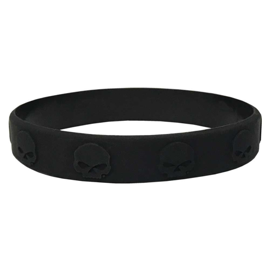 WRISTLBAND SKULL BLACK...