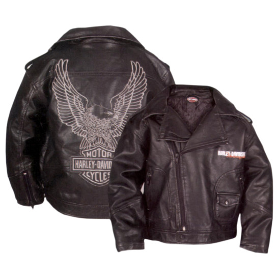 Boy Leather Moto Jacket 5-7T