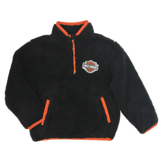 Boy sherpa jacket black