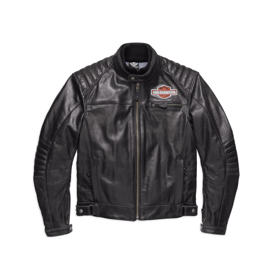 JACKET-LEA,LEGEND,BLK