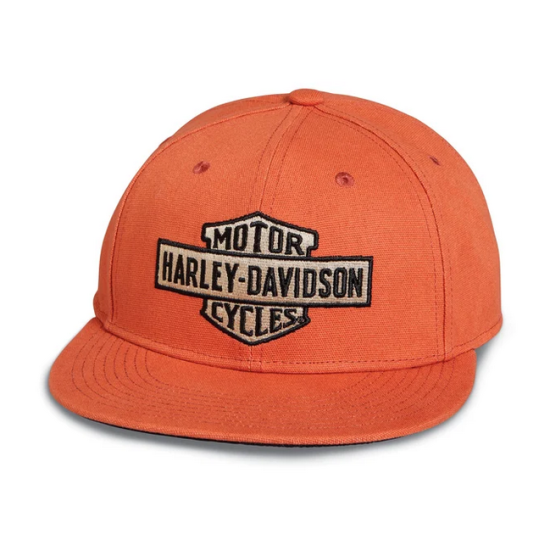 CAP-BB.WOVEN.CANVAS.ORANGE