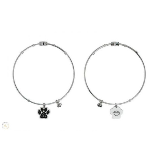 bling paw bangle bracelet