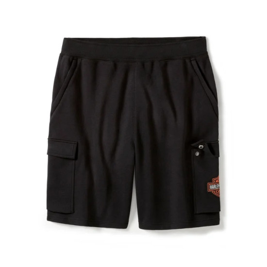SHORTS-KNIT.CARGO.BLACK