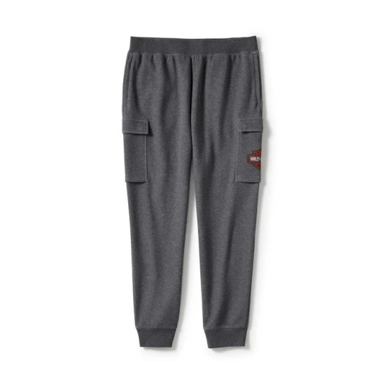 PANT-FLEECE.CARGO.DARK HEATHE
