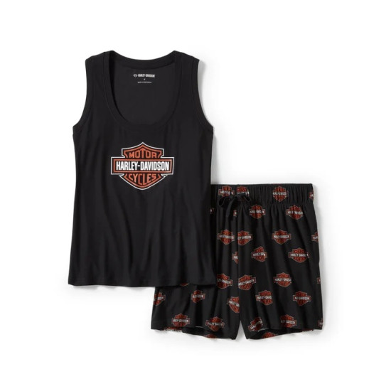 PAJAMA SET-KNIT.BLACK